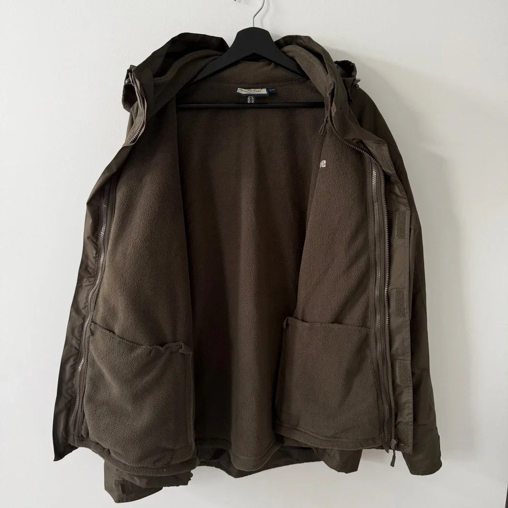 Mountain Warehouse 3 in 1 Jacket Mens XL Olive Fleece Lined Waterproof Fell